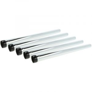 Vhbw 5x Tube d'aspirateur universale compatible avec Makita VC3011L, VC2512L, VC3511L aspirateur - raccord 35 mm, 50cm, noir / argent&eacute;
