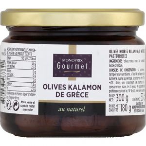 Monoprix gourmet Olives Kalamon de Gr&egrave;ce au naturel