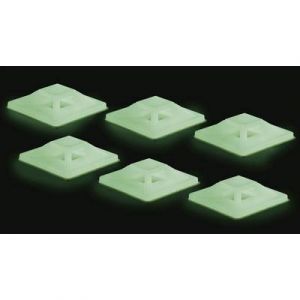 Image de Tru Components Embase de fixation 546681 vert (phosphorescent) 50 pc(s)