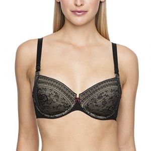 Anita Maternity Still-BH Mit Bügel Fleur Soutien-Gorge spécial maternité, Noir (Schwarz 001), 95I (Taille Fabricant: 80) Femme