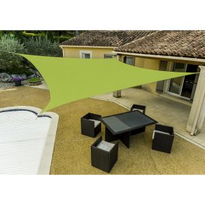 Voile D'ombrage Verte Anis Rectangulaire Werka Pro