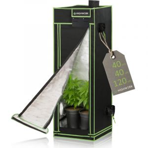 Image de Highwerk - Tente de culture 40 x 40 x 120 cm Tente de culture indoor pour plantes noir vert