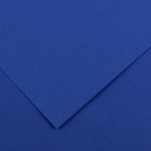 Image de Canson 200040462 - Feuille Iris Vivaldi 70 x 100 240g/m², coloris bleu roi 23