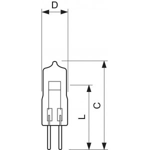 Philips Ampoule halog&egrave;ne basse tension CAPSULE Pro R&eacute;flecteur 10 W G4 12 V