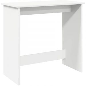 VidaXL Bureau Blanc 80x40x75 cm Bois d'ingénierie