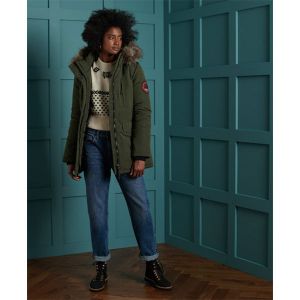 Image de Superdry Everest Parka Veste, Army Khaki, S