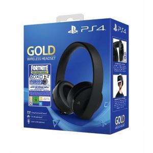 Sony Casque Gaming sans fils 7.1 Gold Black - Fortnite Neo Versa Bundle