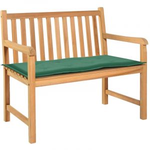 Image de VidaXL Coussin de banc de jardin Vert 100 x 50 x 3 cm