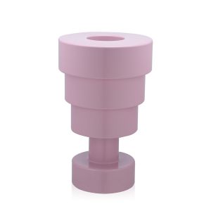 Image de Kartell Vase Calice / H 48 x Ø 30 cm - By Ettore Sottsass rose en matière plastique