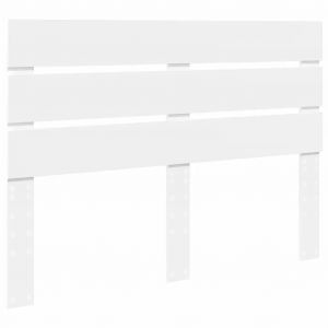 VidaXL T&ecirc;te de lit avec t&ecirc;te de lit Blanc 140 cm Bois d'ing&eacute;nierie