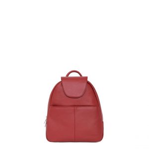 Hexagona Sac à dos en cuir ref 35970 Rouge foncé 31*26*8 TU Rouge Foncé