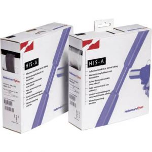 Hellermanntyton Gaine thermorétractable avec colle 3:1 308-10603 transparent Ø avant retreint 6 mm 5 m