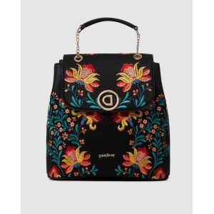 Image de Desigual Sac à dos Adaggio Denver à imprimé floral multicolore Noir