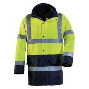 Coverguard Parka 4en1 haute visibilit&eacute; HIWAY jaune fluo/bleu marine T3XL 70554XXXL