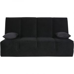 Relaxima Banquette Clic-Clac 130 WASHINGTON angel noir - Matelas Elivea HR45 Simmons