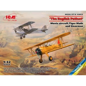 ICM Maquette avion : Le patient anglais, avion de cinéma Tiger Moth et Stearman