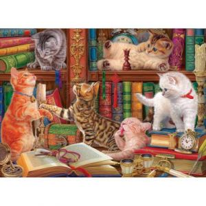 Eurographics Puzzle 1000 pièces : Les chatons de la bibliothèque par Image World