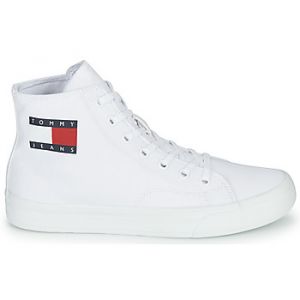 Tommy Jeans Baskets montantes WMNS MID CUT LACE UP VULC Blanc - Taille 36,37,38,39,40,41