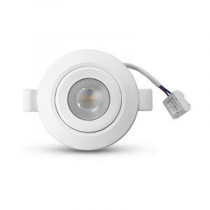 Vision-El Miidex Lighting - Spot encastrable led 7W (60W) IP20 3000°K Dimmable Orientable pc Blanc