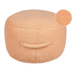 Beliani Pouf En Tissu Orange Adlana
