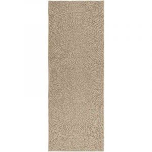 VidaXL Tapis zizur beige 80x200 cm aspect de jute intérieur extérieur