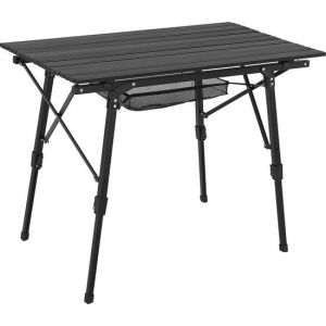 Juskys Table de camping pliable Picco - Noir - 90 x 52 x 68 cm - Sac de rangement inclus