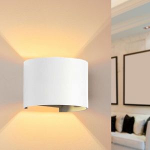 Silamp Applique Murale Blanche LED 6W IP54 Rond