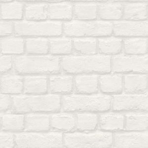 Rasch Papier peint 201710 - Blanc - Aspect pierre - 10,05 m x 0,53 m (L x l)
