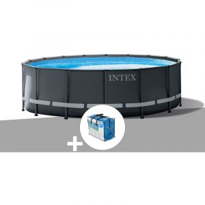 Image de Intex Kit piscine tubulaire Ultra XTR Frame ronde 5,49 x 1,32 m + Bâche à bulles