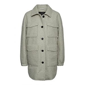 Image de Vero Moda Veste chemise à coupe longue - Gris