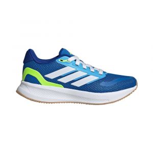 Adidas Runfalcon 5 Chaussure De Running Sans Stabilisateurs Enfants - Bleu, Jaunes Fluo, Pointure 37 1/3