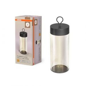 Osram Lampe à poser DECOR FILAMENT LED 320mm, gris foncé, 1,2W, 105lm, sans fil, design filament, contrôle manuel de la luminosité, dimmable, technologie tactile, batterie au lithium, IP20, 2700K.