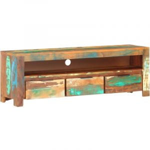VidaXL Meuble TV 119x30x41 cm Bois de récupération massif