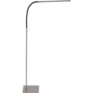 Lumiere Lampadaire Intégré LED Acier Brossé