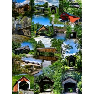 Image de Sunsout Puzzle Ponts Couverts de Nouvelle-Angleterre