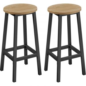 Tabourets de bar 2 pcs - sonoma - LBC032B11