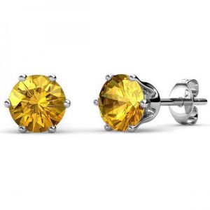 Boucles d'oreilles Femme MYC-Paris Pierres de naissance - DE0357-11 Laiton Argent