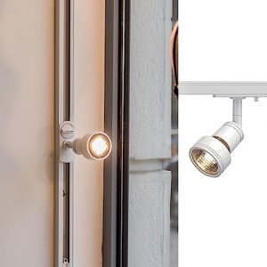 SLV Spot LED pour Rail PURI | Spot Orientable et Inclinable pour Rail Monophas&eacute;, Spot LED, Projecteur de Plafond, Plafonnier, Syst&egrave;me de Rail, Eclairage Int&eacute;rieur, Lampe Triphas&eacute;e