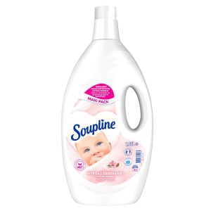 Soupline Adoucissant Dilué Hypoallergénique - Formule Active à Froid - 92 % d'Ingrédients d'Origine Naturelle - Bouteille de 2,85 L