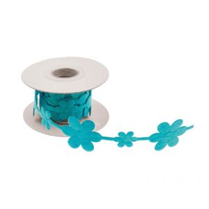 Chaks Ruban fleurs en feutrine (3.5 cm x 2m)