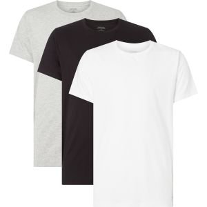 Calvin Klein Crew Ne 3PK, taille M, homme, noir blanc gris