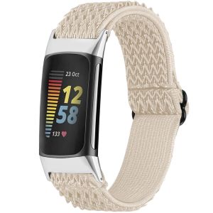 IMoshion Bracelet élastique en nylon Fitbit Charge 5 / Charge 6 - Beige