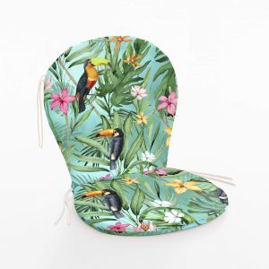 BELUM | Coussin pour Chaise d'extérieur - Dimensions Produit: Siège: Largeur: 48 cm/Longueur: 42 cm Dossier : Largeur 48 cm/Longueur: 48 cm | Modèle: 0120-416