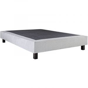 Altobuy - empire - Sommier Tapissier 160x200 Gris Pieds Bois massif