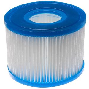 Vhbw Cartouche filtrante Type S1 Compatible avec Arebos Spa Pool Spa, Bain à remous - Filtre de Rechange, Blanc/Bleu