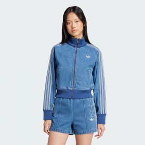 Adidas Veste en Jean à 3 Bandes Originals, Hoodies & Sweatshirts, en bleu, taille: XS - Couleur bleu - Taille XS