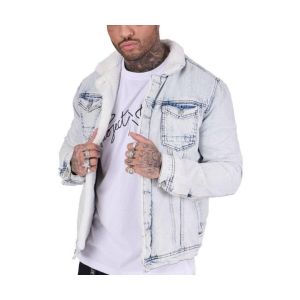 Veste en jean col mouton Project X Paris