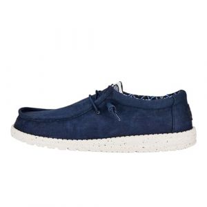 Dude HEY - Mâle Wally Canvas Wally Slip-on Chaussures, Navy, 46