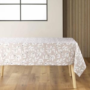Douceur d'Intérieur, Nappe Rectangle (140 x 240 cm) Bellys Naturel, Microfibre Imprimée