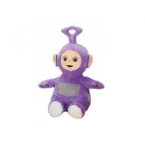 Peluche teletubbies violet tinky winky 25 cm - set doudou enfant et 1 carte tigre